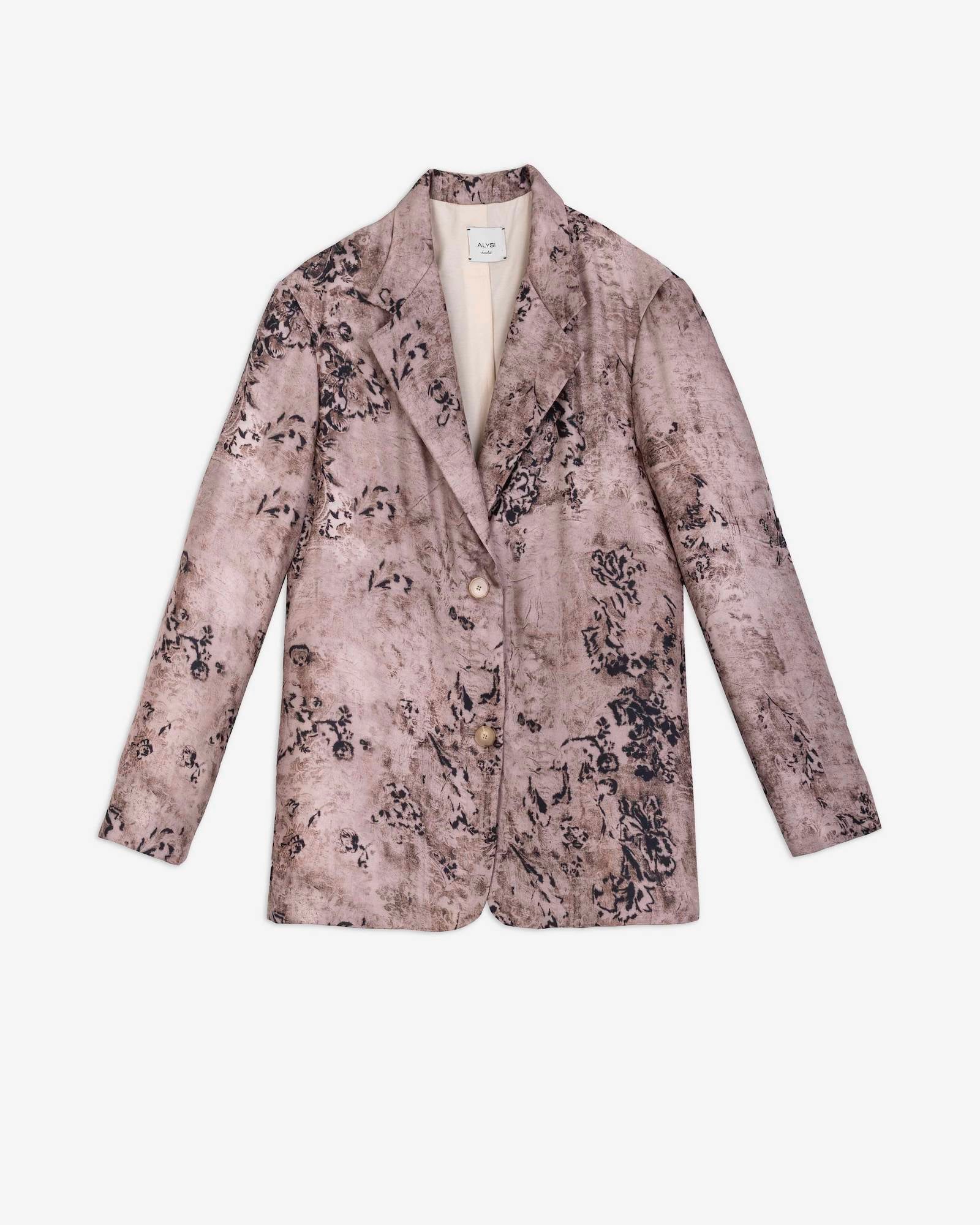 Silk Blazer Tapestry Print