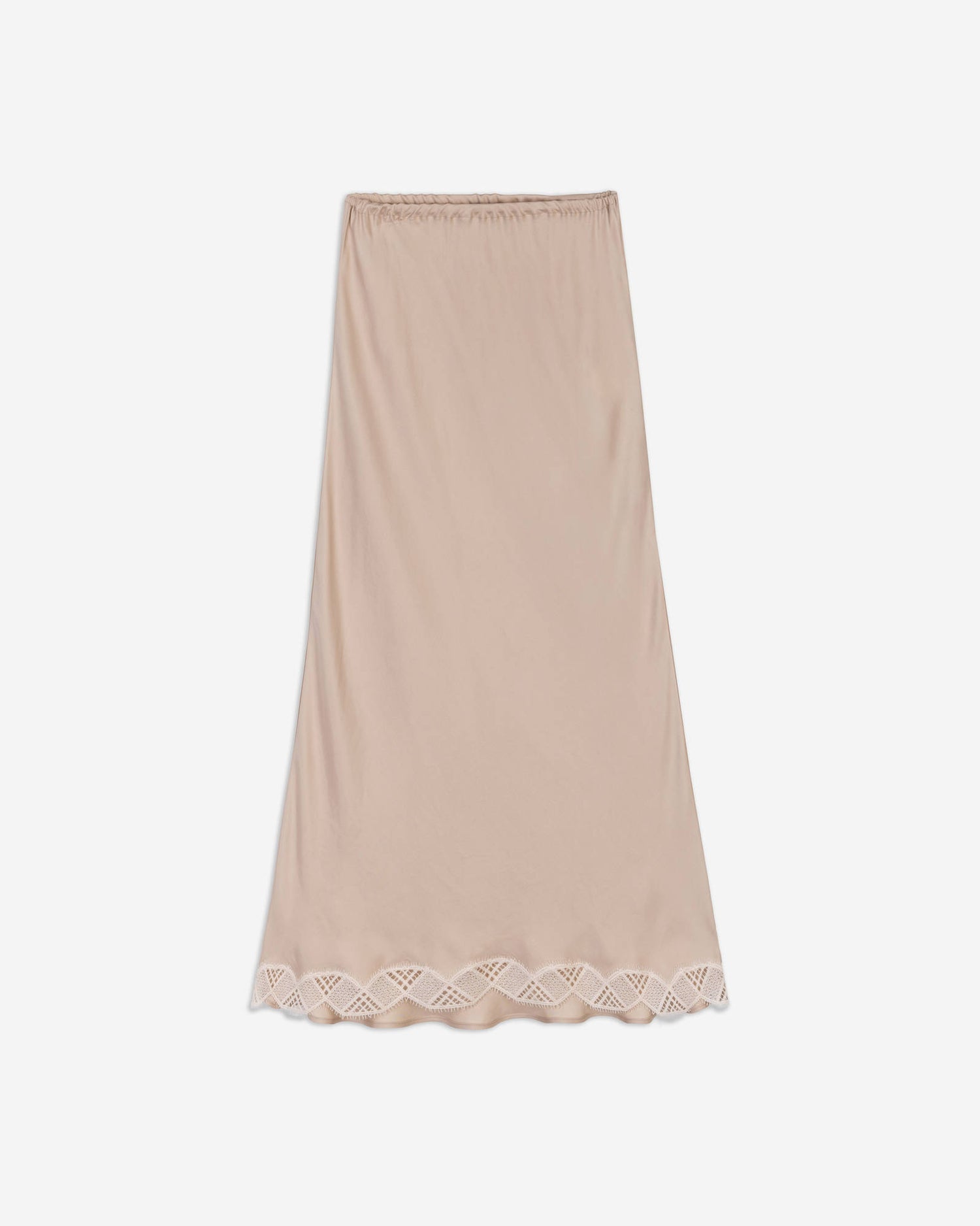 TWILL SKIRT WITH LACE