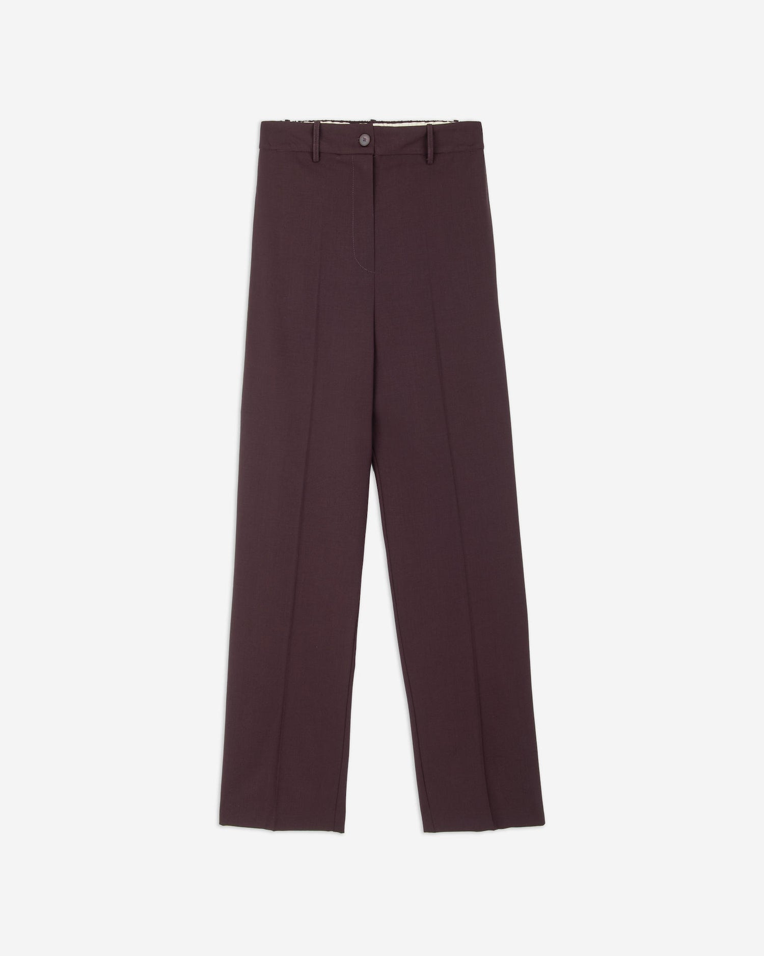 REGULAR WOOL TROUSERS
