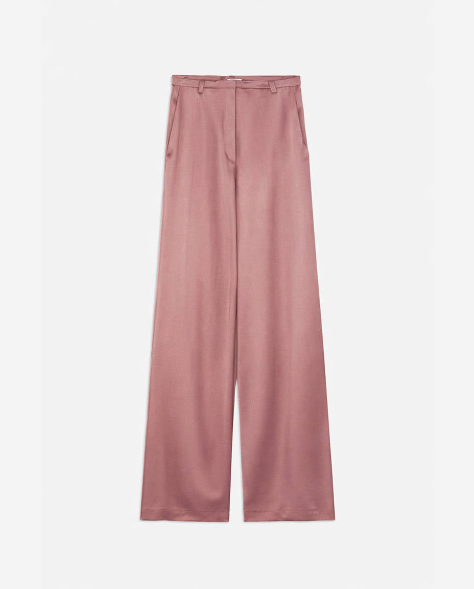 WIDE SATIN TROUSERS