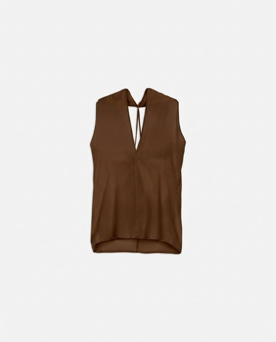 BACKLESS SILK TOP