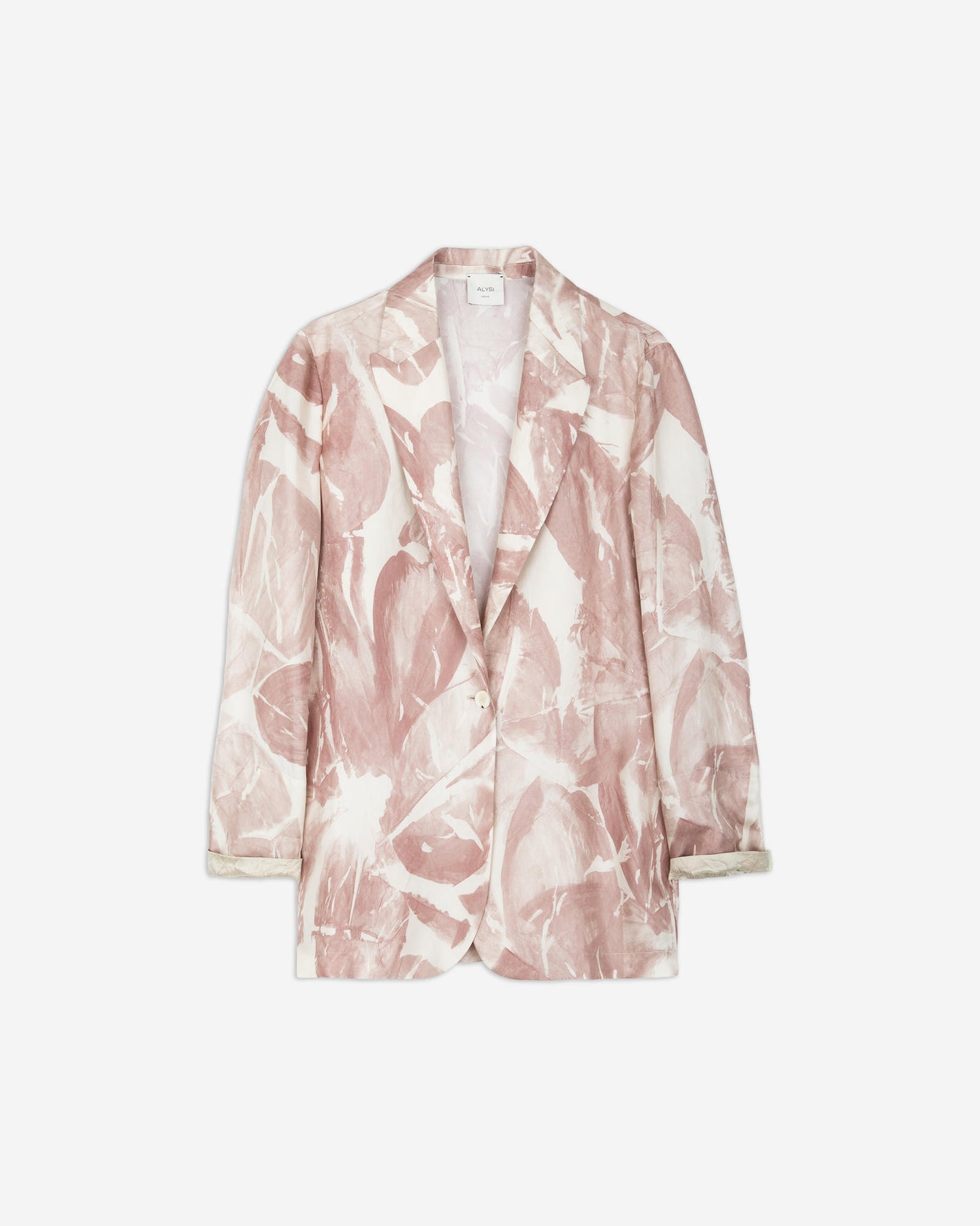 PRINTED SILK BLAZER