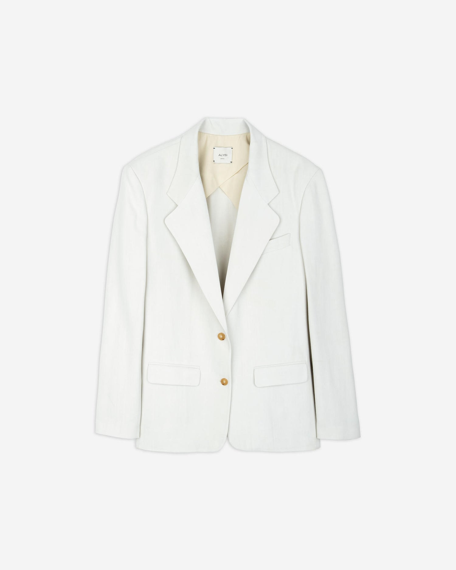 SINGLE-BREASTED VISCOSE BLAZER