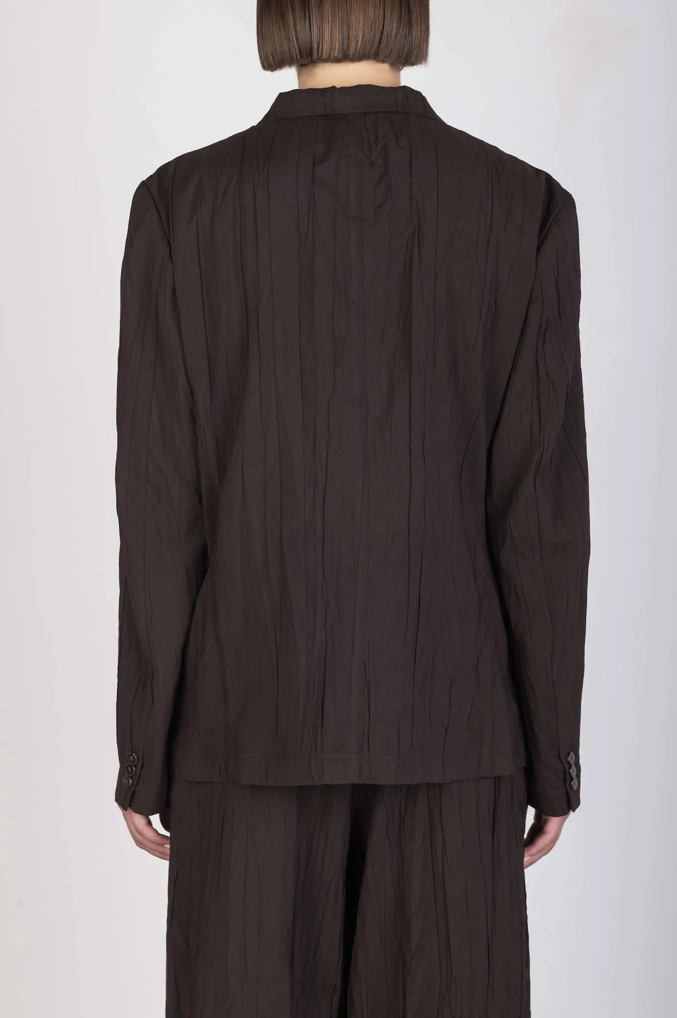 CRINKLED VISCOSE BLAZER