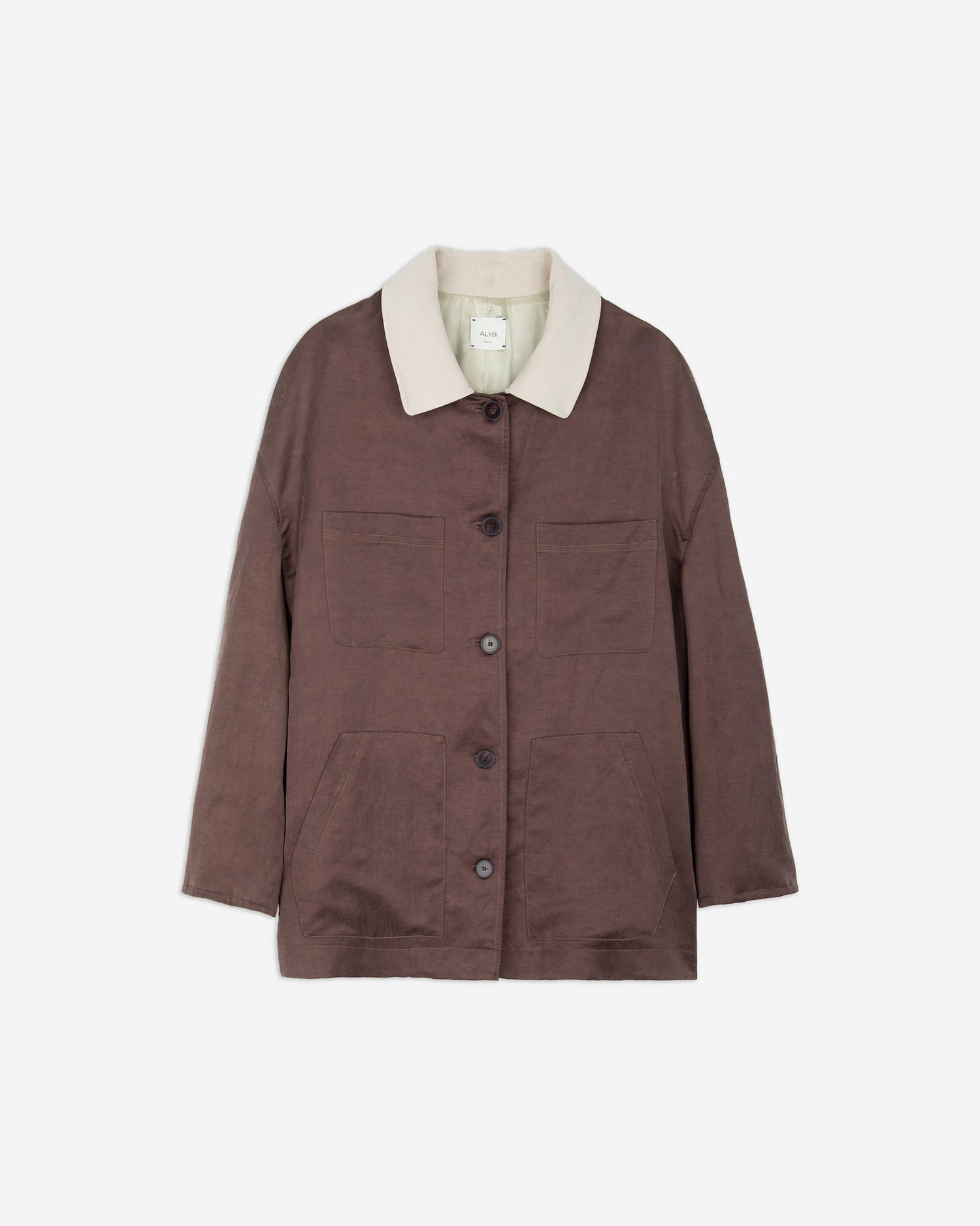 LINEN CUPRO OVERSHIRT