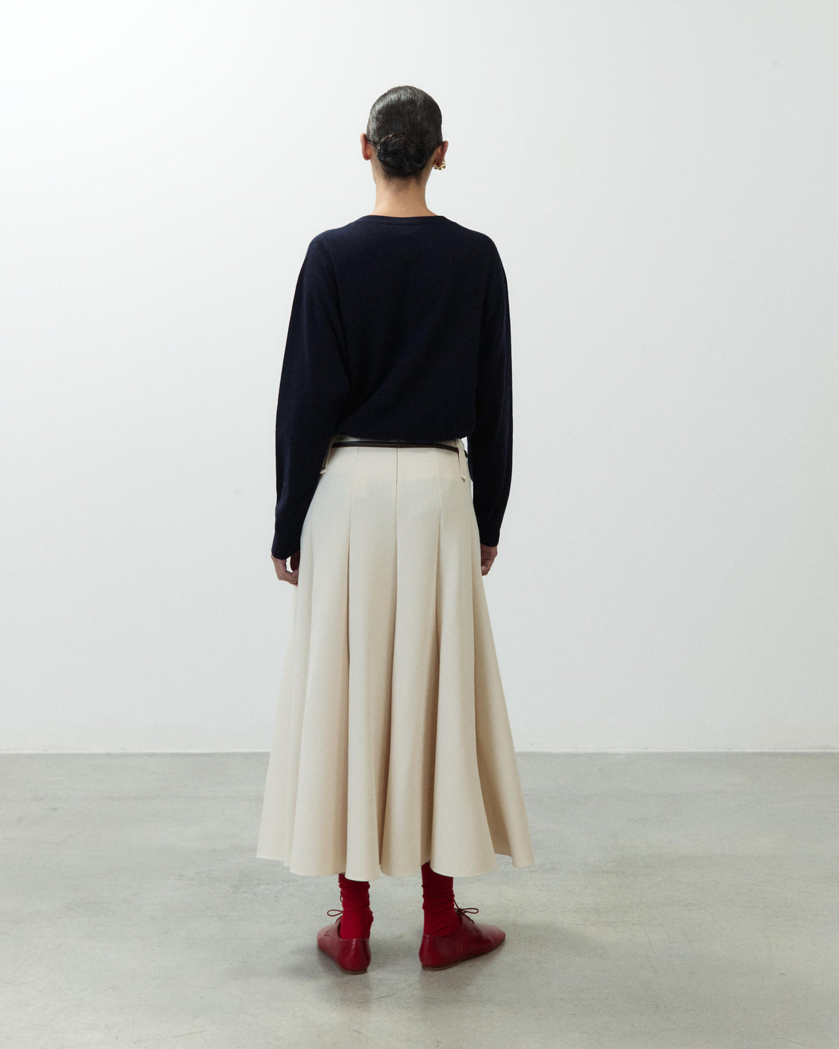 MIDI GODET SKIRT