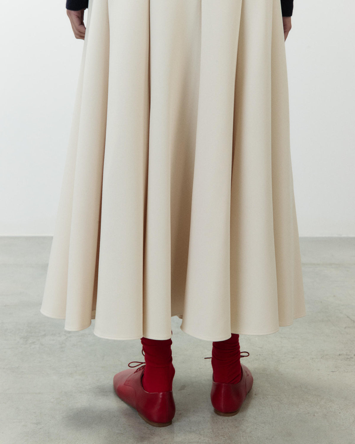 MIDI GODET SKIRT