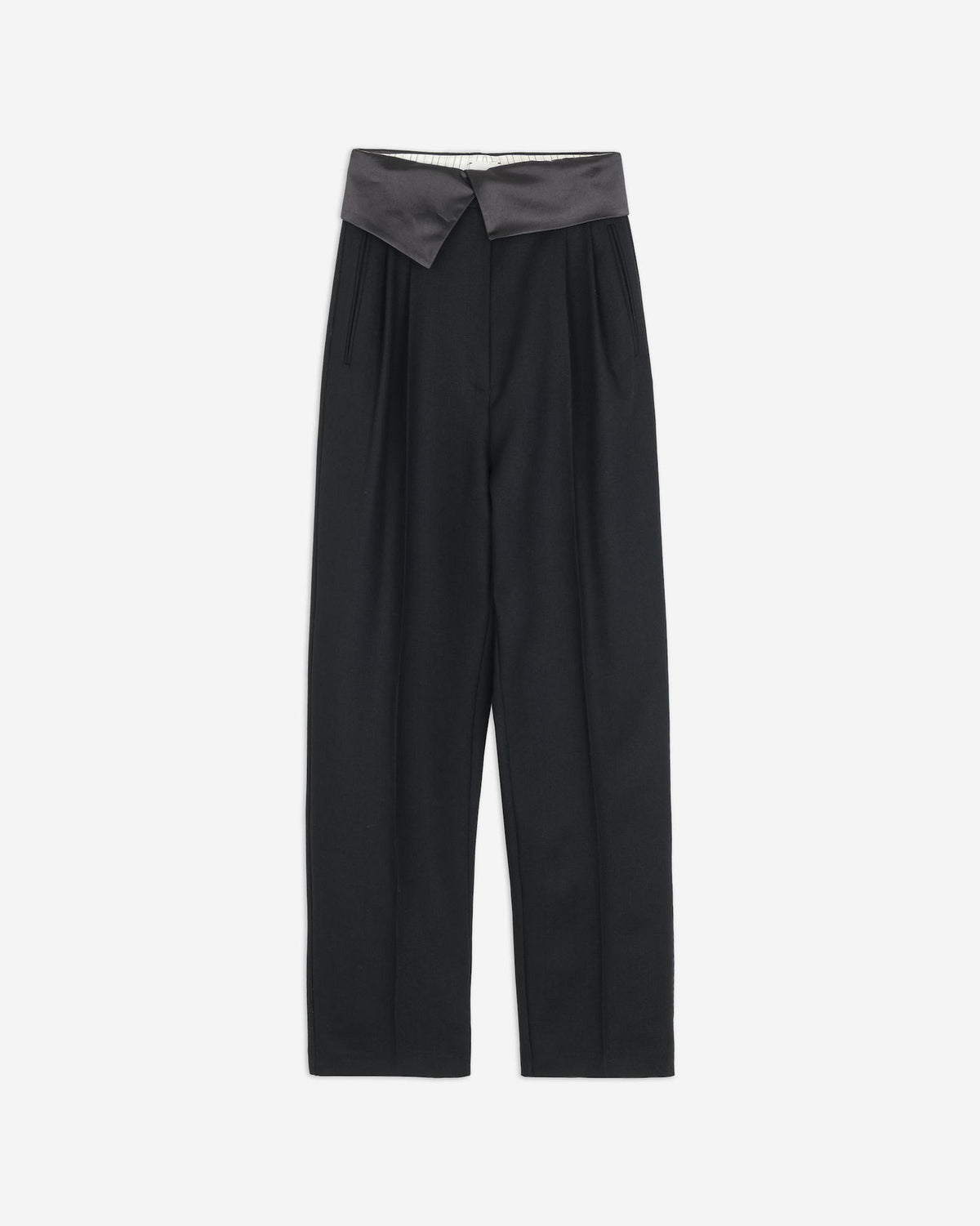 PANTALONE IN LANA CON BASCHINA