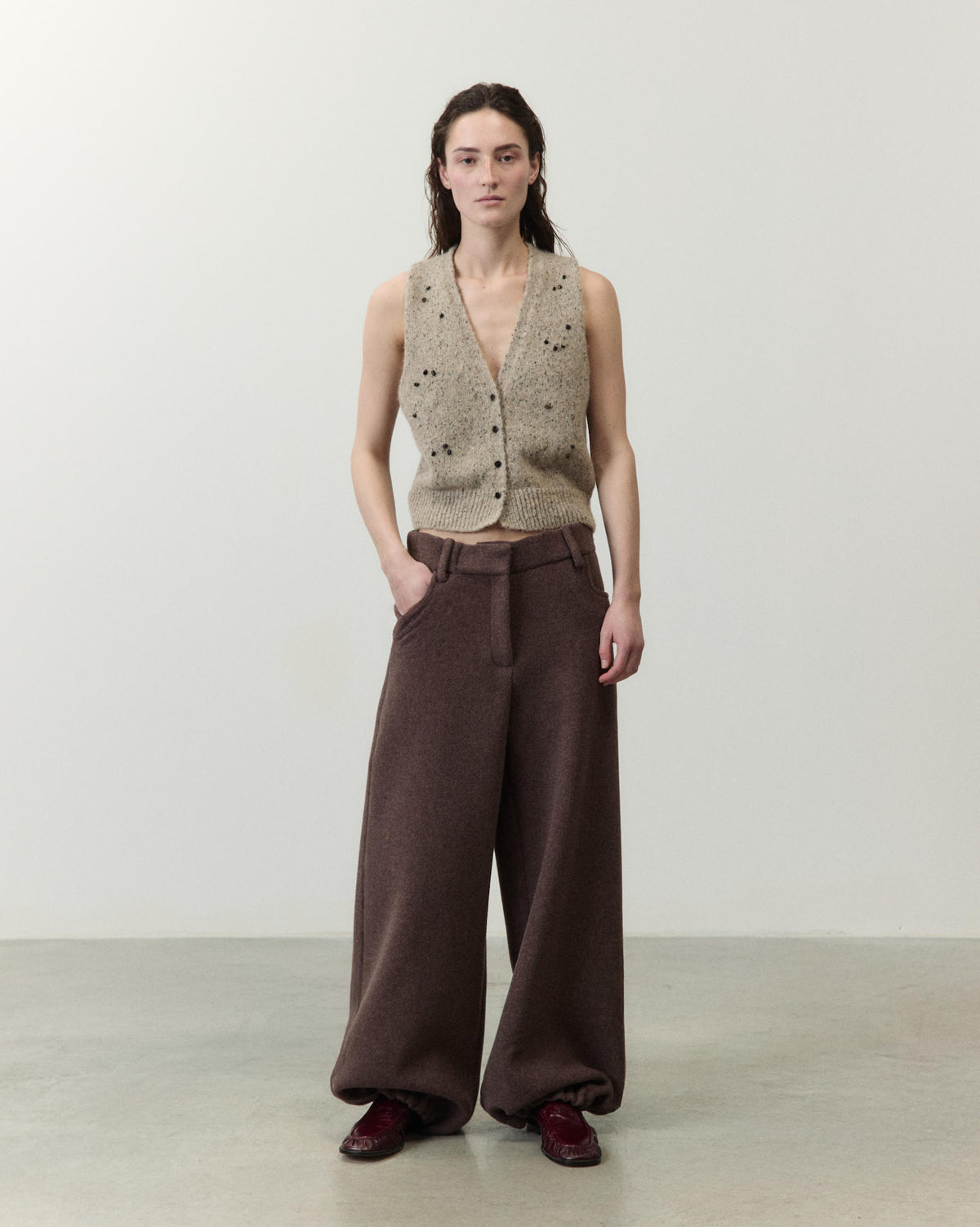 PANTALONE GAUCHO IN LANA