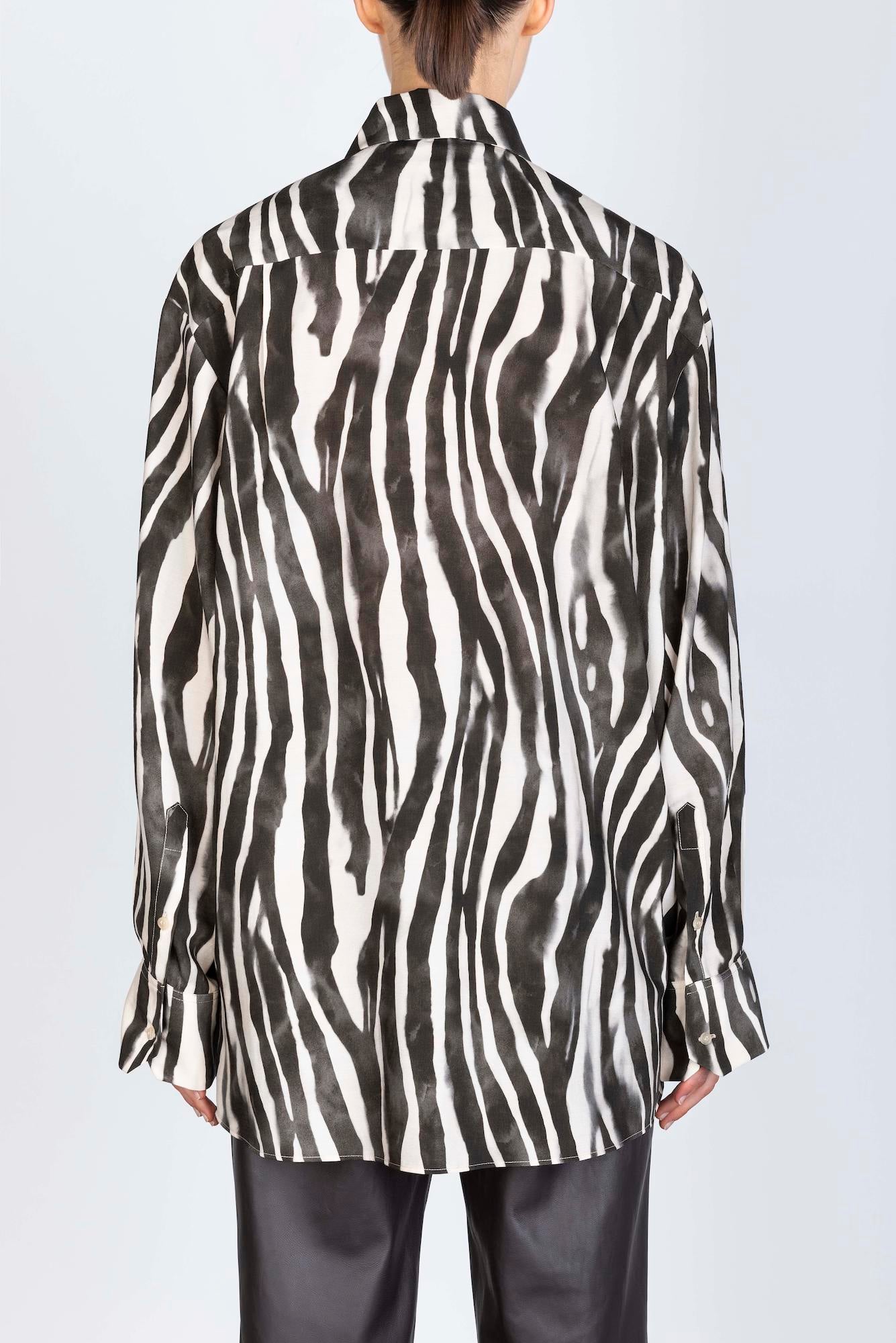 CAMICIA IN VISCOSA STAMPATA