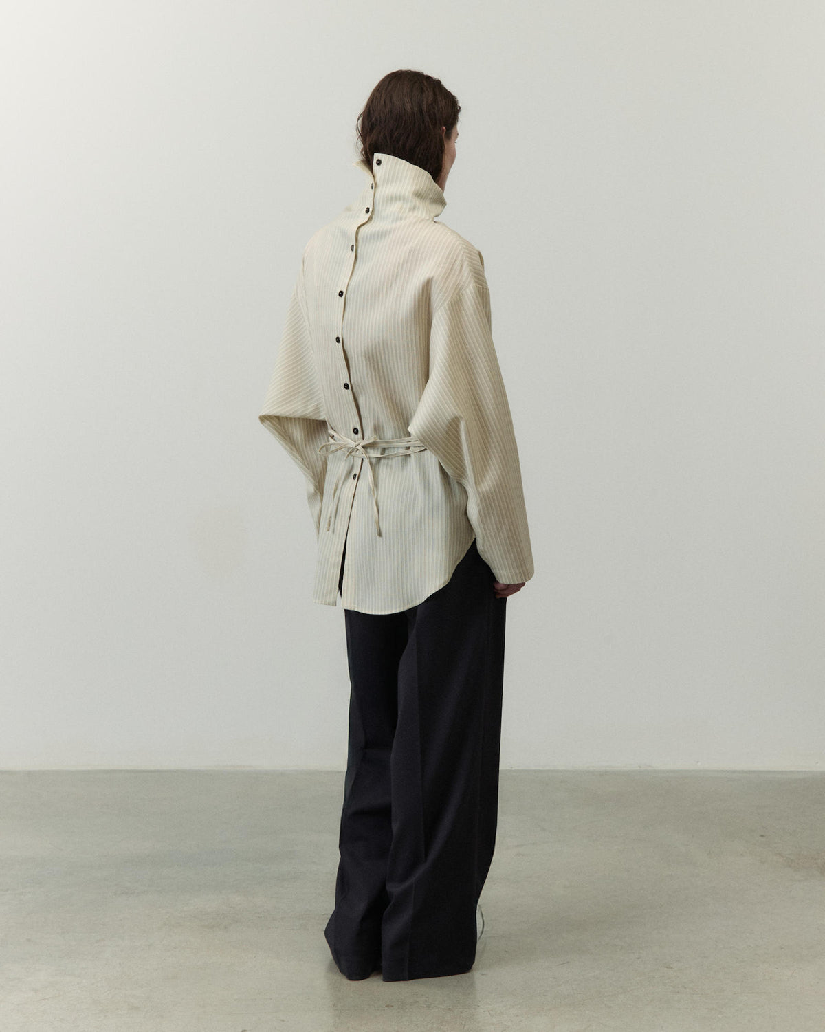 CAMICIA OVERSIZE MICRORIGHE