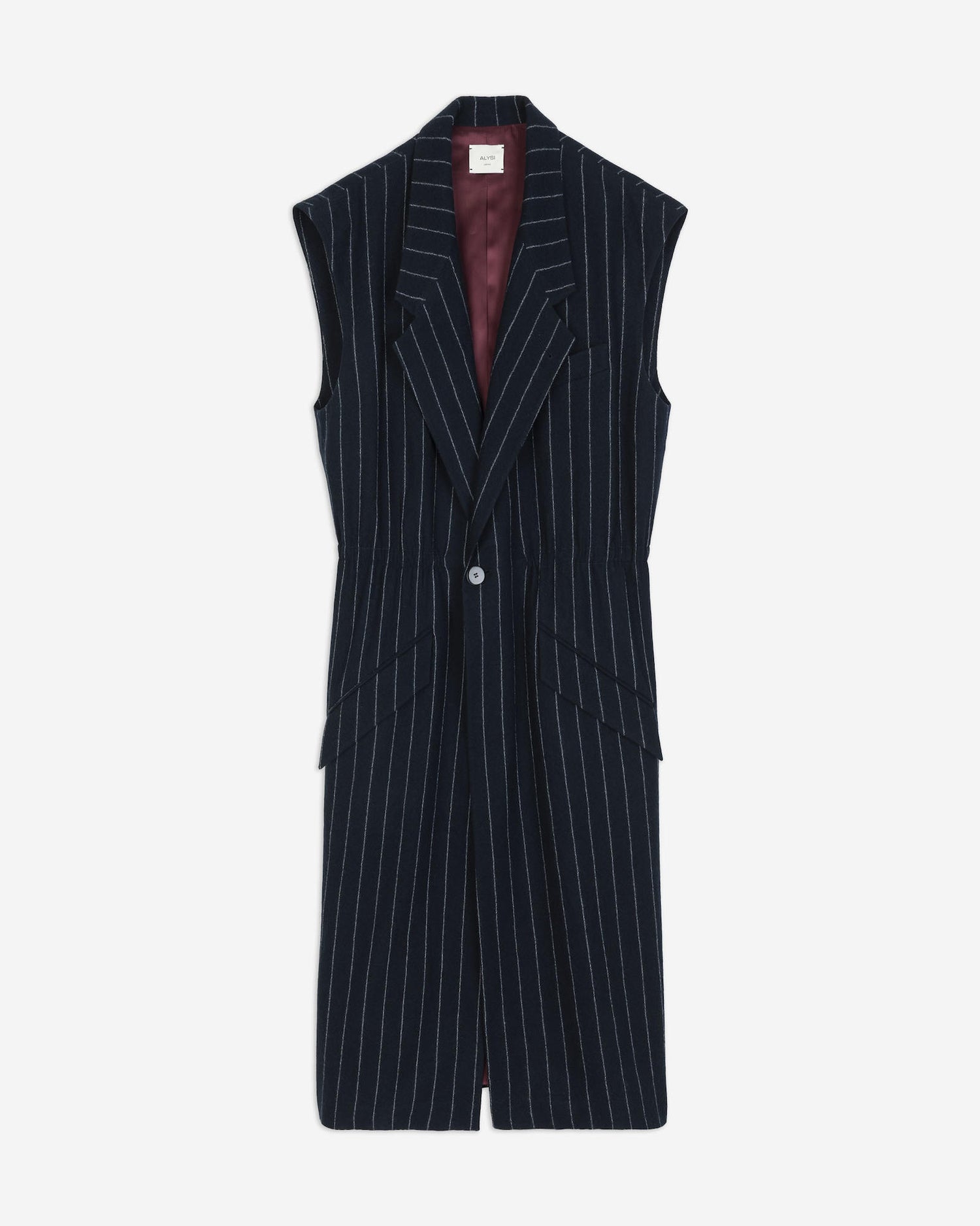 GILET LUNGO GESSATO