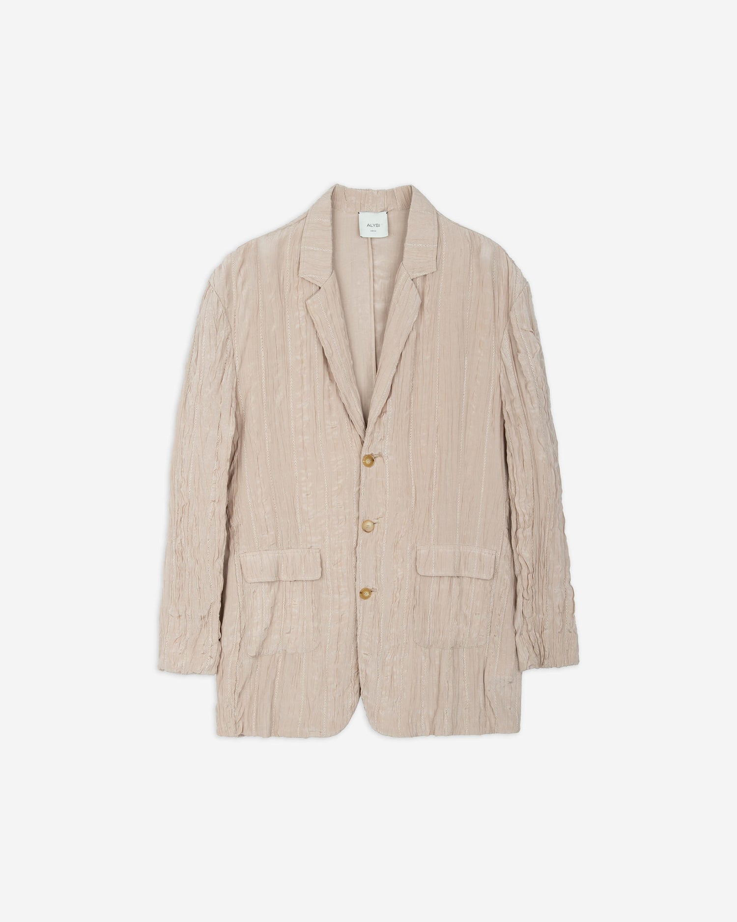 SINGLE-BREASTED WRINKLE BLAZER