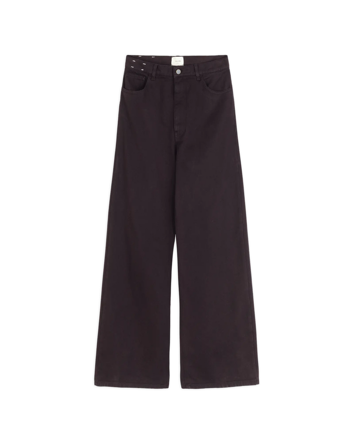 COTTON WIDE-LEG TROUSERS