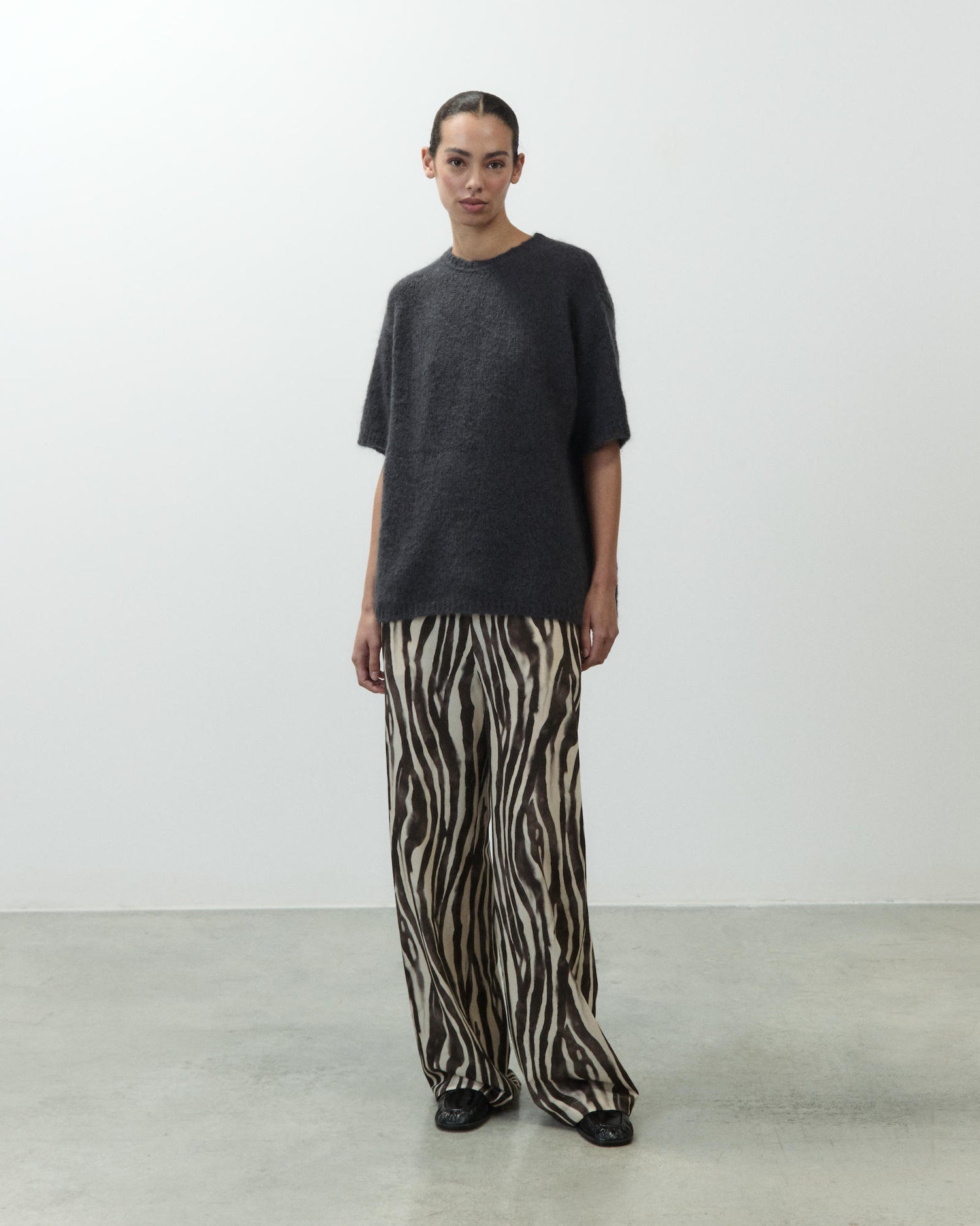 MAGLIA T-SHIRT IN MOHAIR