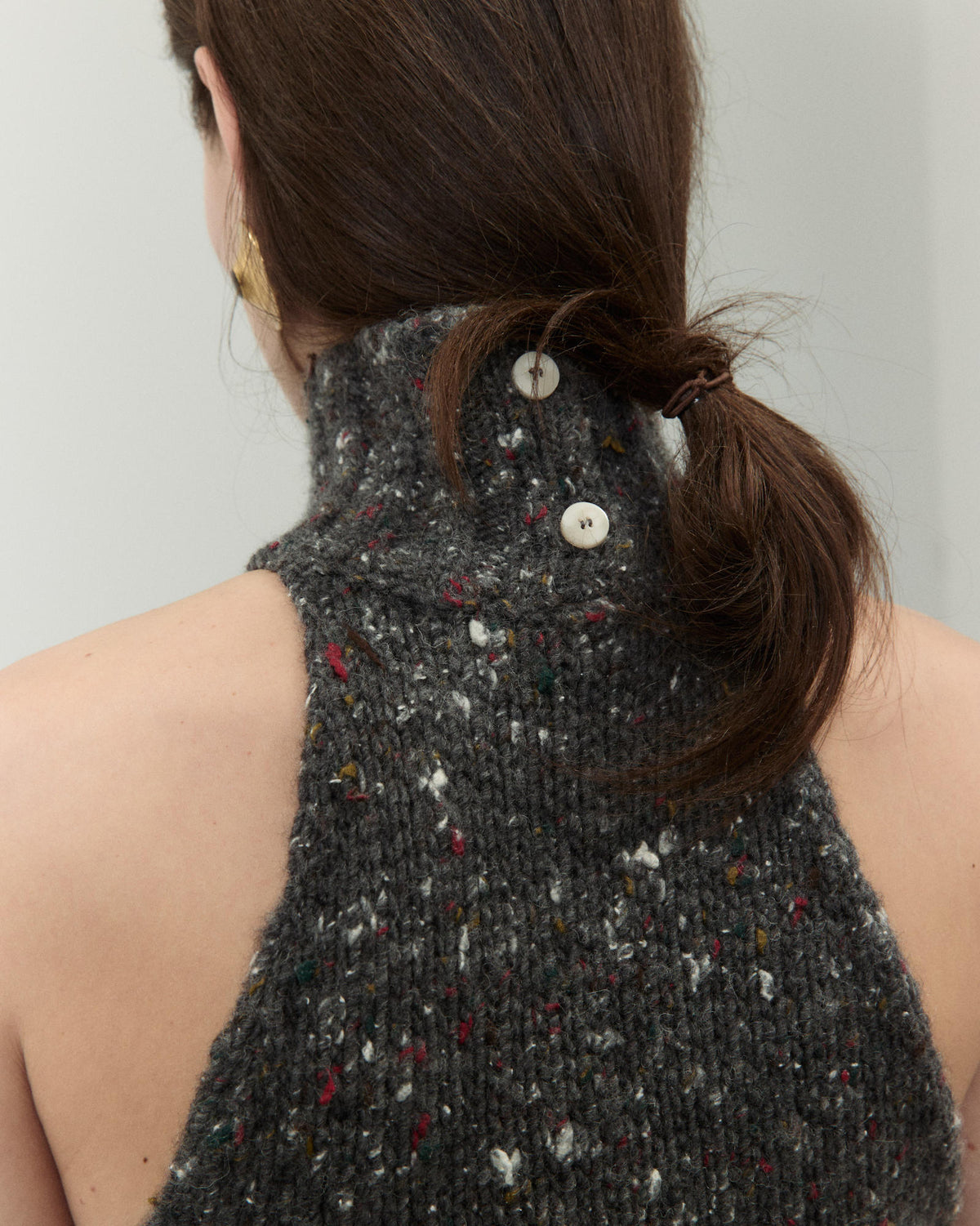 TOP IN MAGLIA MÉLANGE