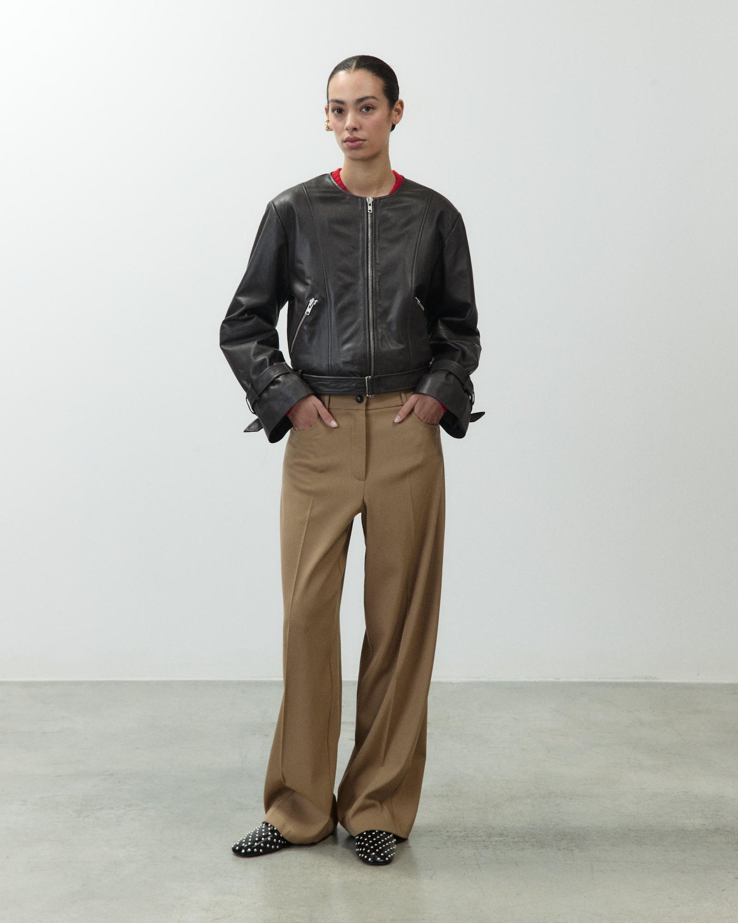 GIACCA BIKER IN PELLE