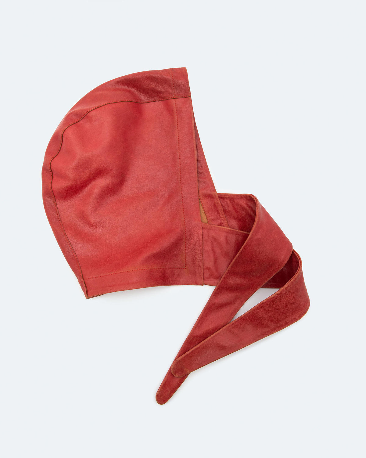 LEATHER AVIATOR HOOD