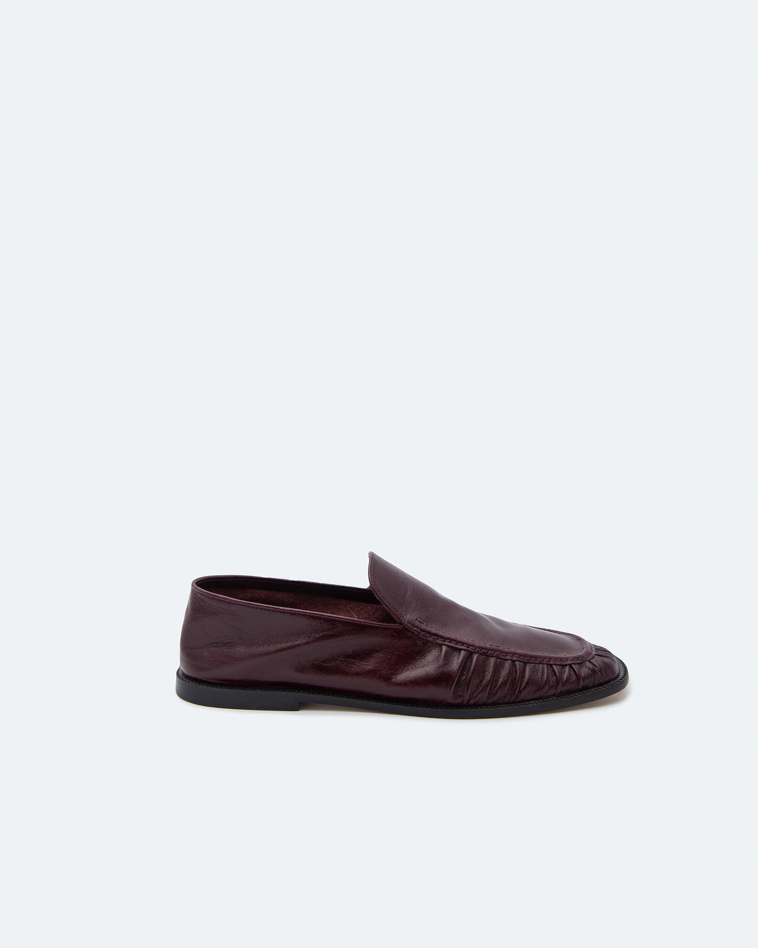MOCASSINI ARRICCIATI IN PELLE