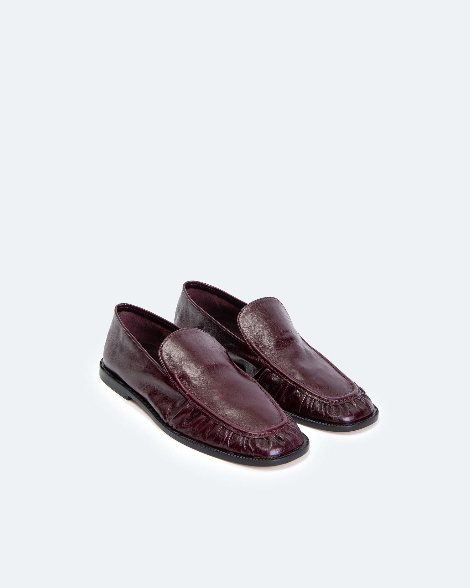 MOCASSINI ARRICCIATI IN PELLE
