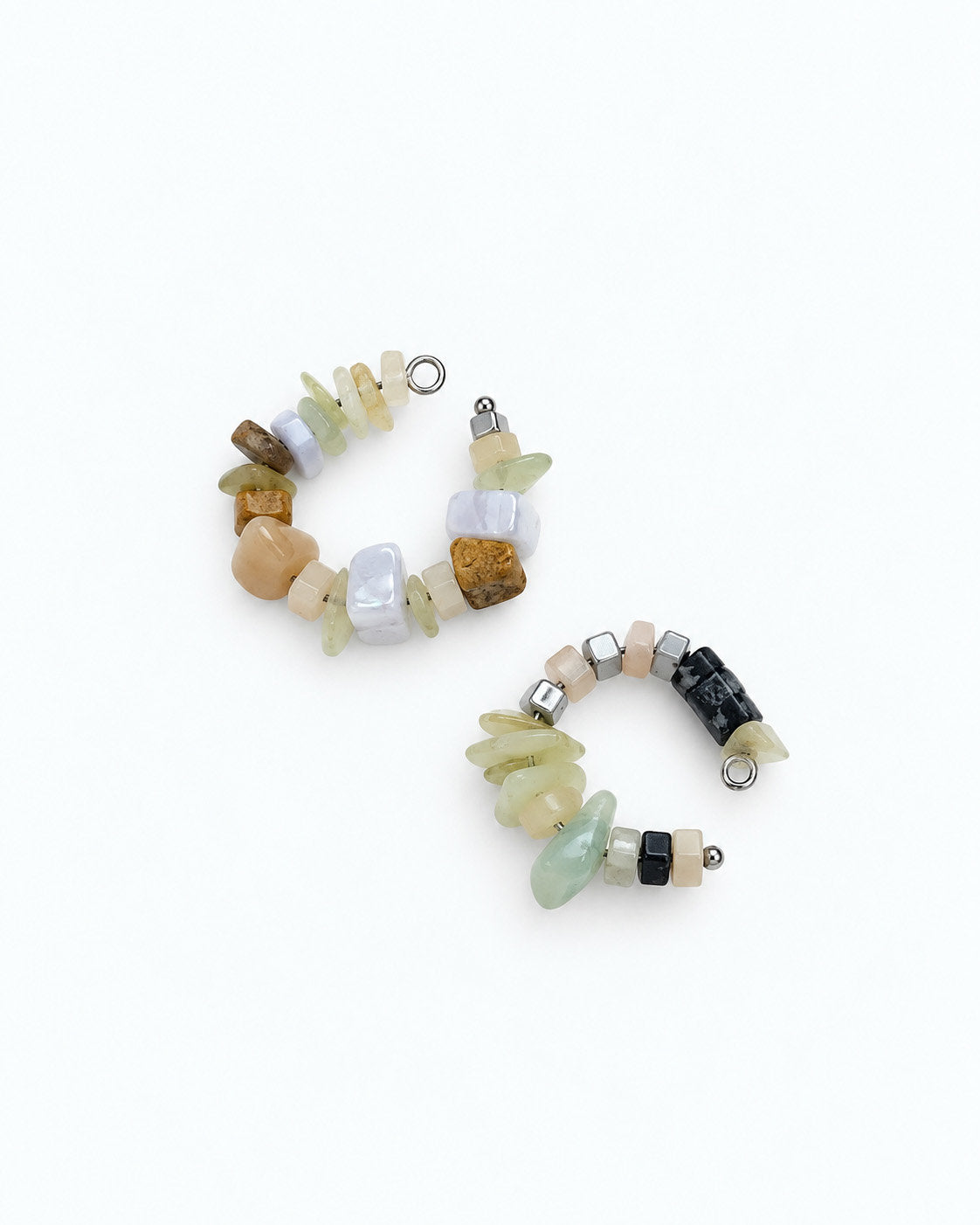 ear cuff with natural stones