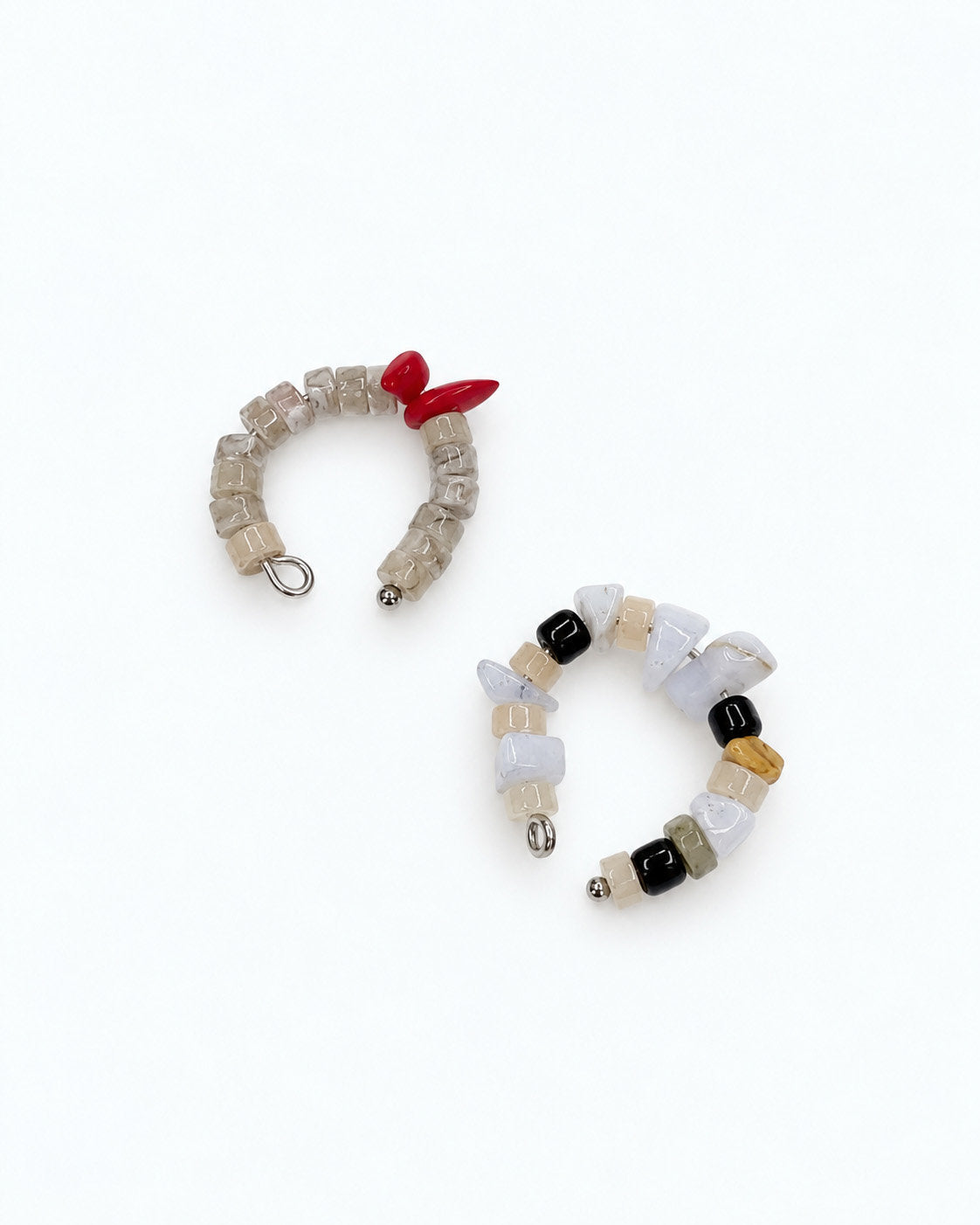 ear cuff with natural stones