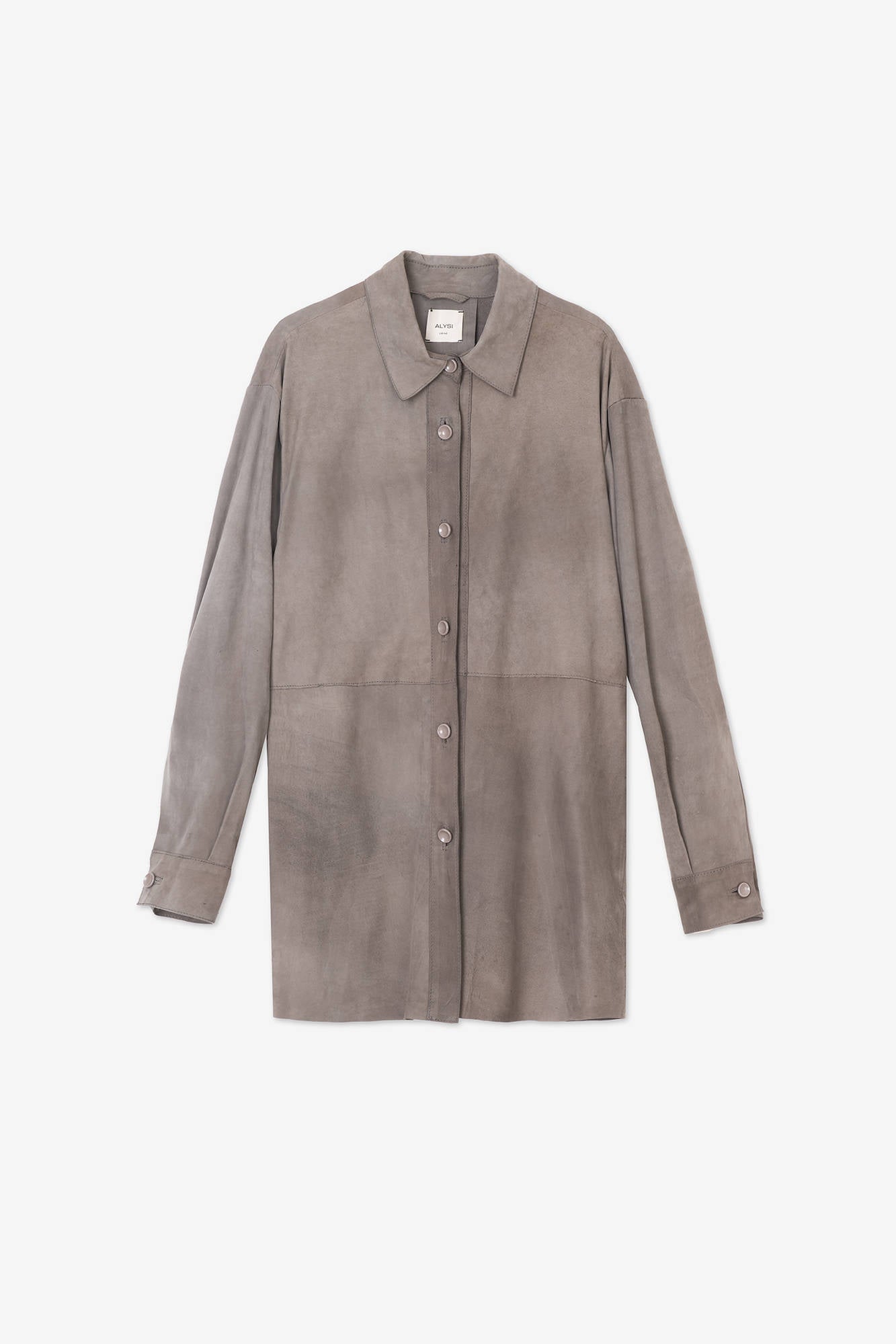 OVERSHIRT SUEDE Smoke