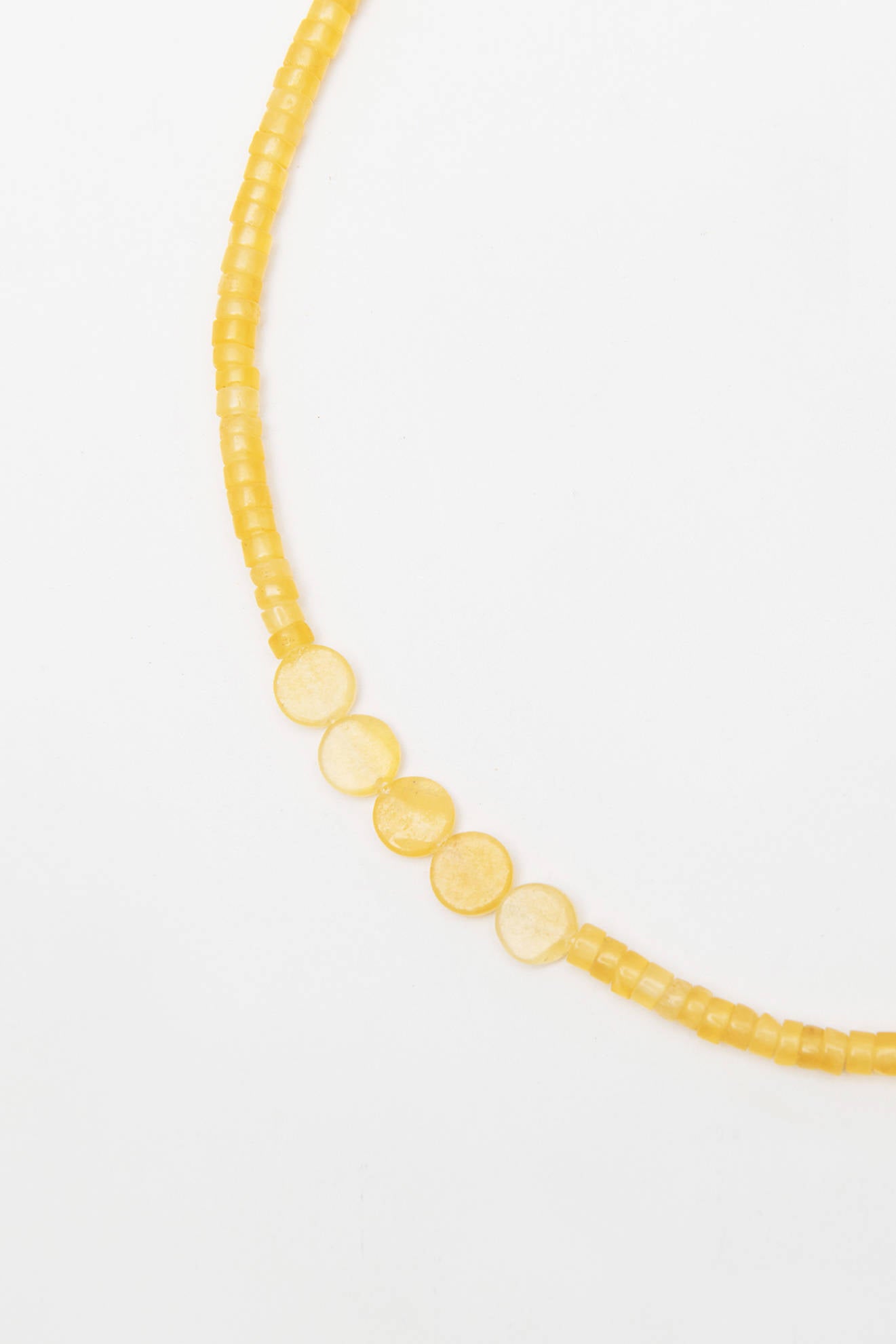 YELLOW AVENTURINE NATURAL STONES NECKLACE