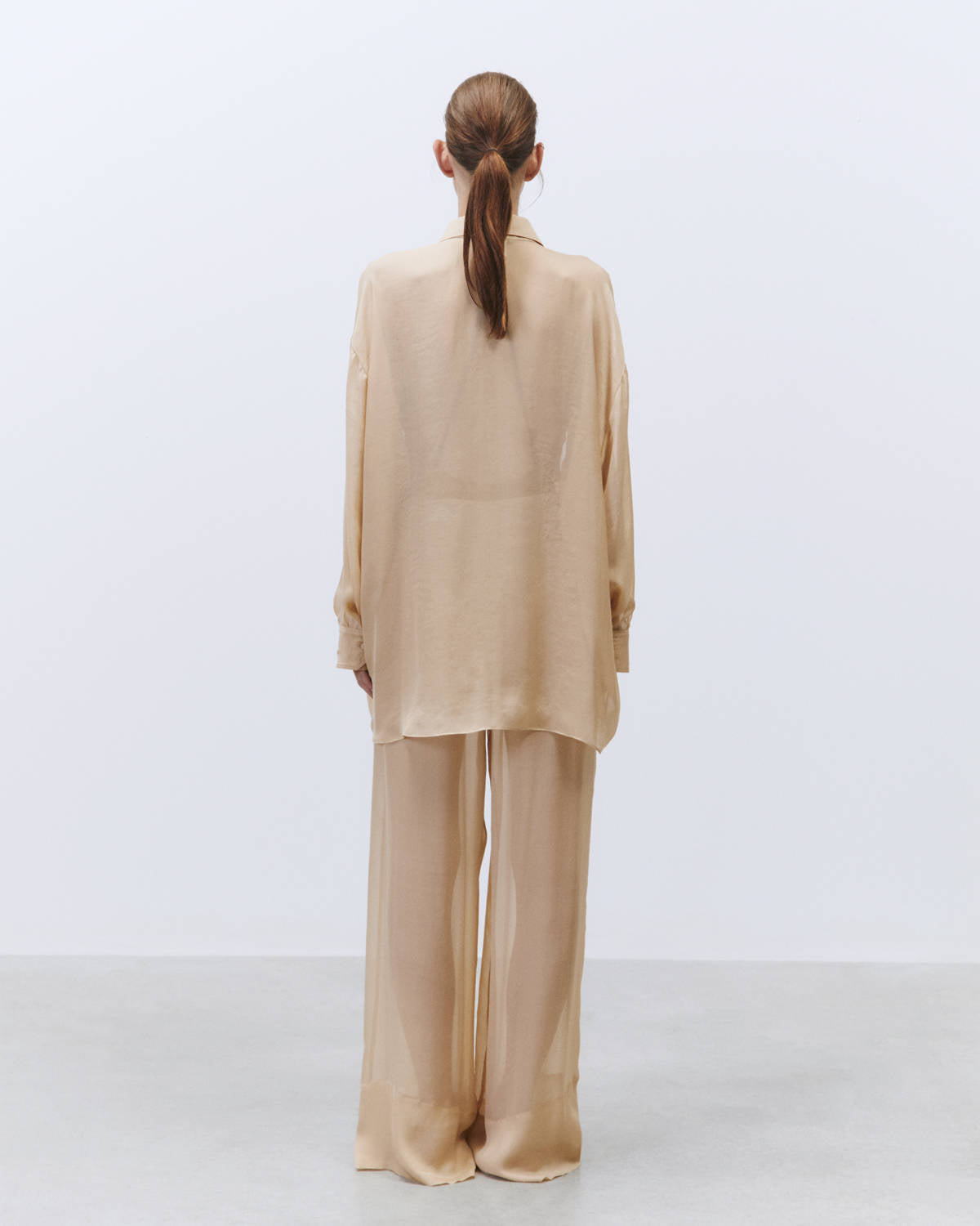 MAXI CHIFFON SHIRT Petal