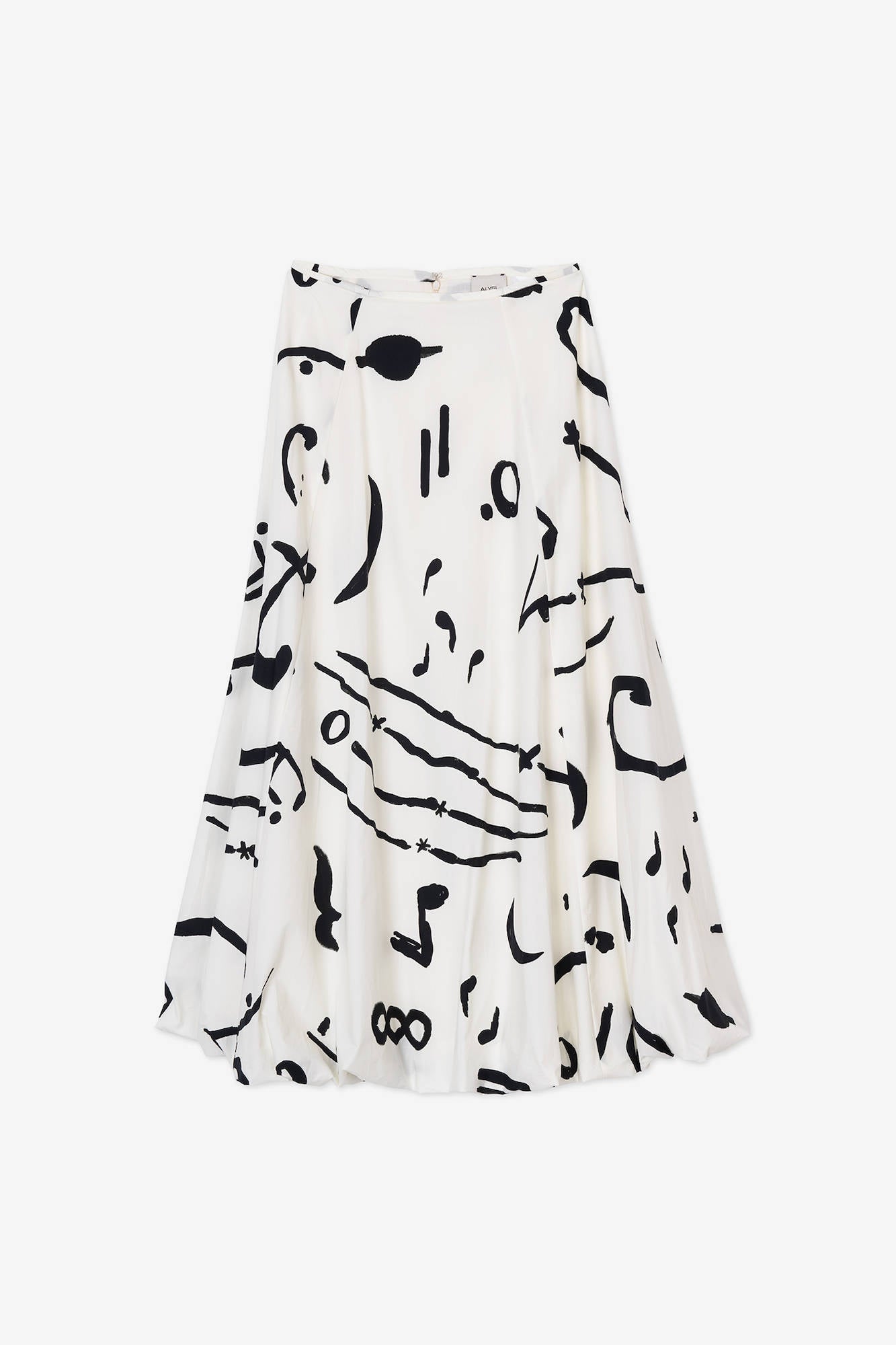 MAXI SKIRT BALLOON PRINTED COTTON Milk