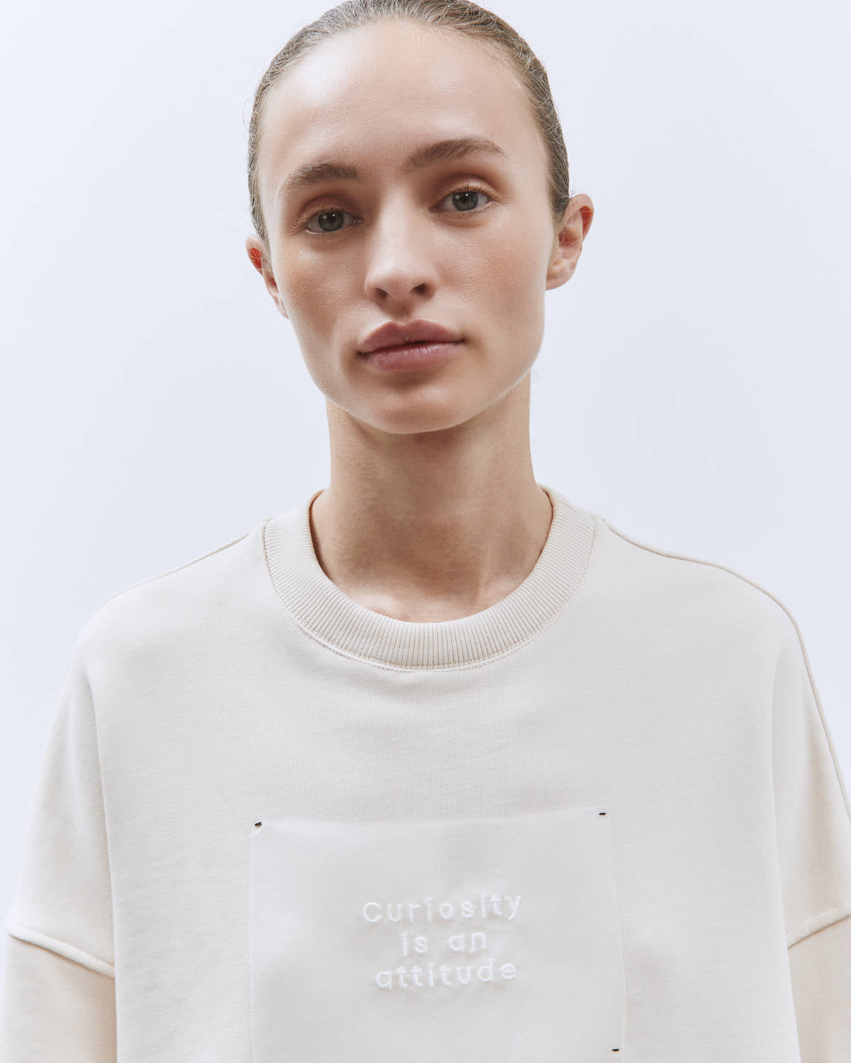 BOXY CURIOSITY SWEATSHIRT Petal