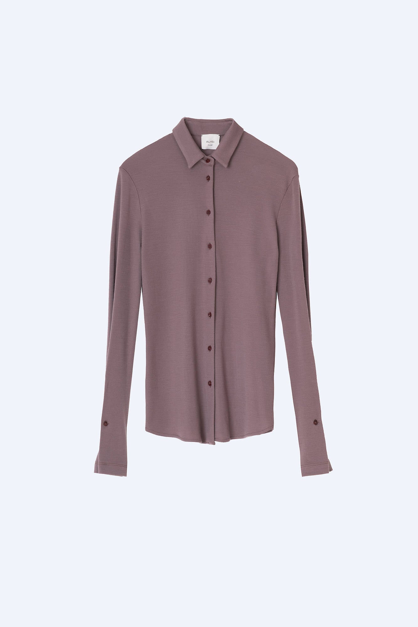 SLIM JERSEY WOOL SHIRT