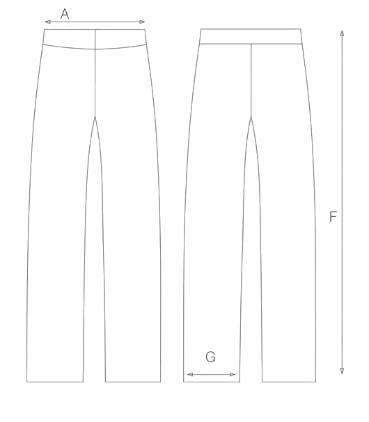 Guida misure LINEN TROUSERS WITH BASQUE