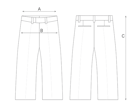 Guida misure LONG LINEN BERMUDA SHORTS