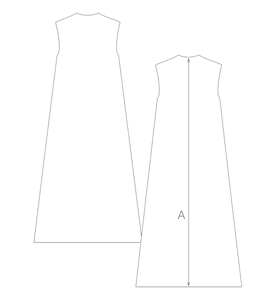 Guida misure LONG CHIFFON DRESS