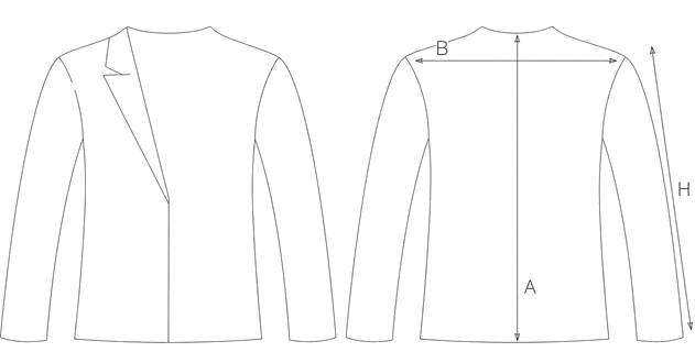 Guida misure SINGLE-BREASTED BLAZER