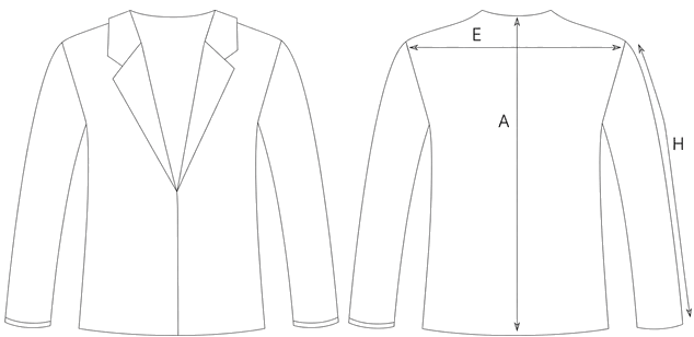 Guida misure MÉLANGE TAILORED BLAZER