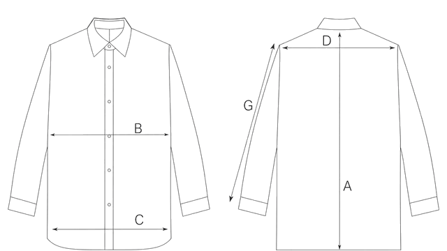 Guida misure SILK SHIRT