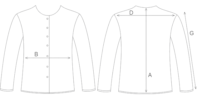 Guida misure LONG WOOL COAT