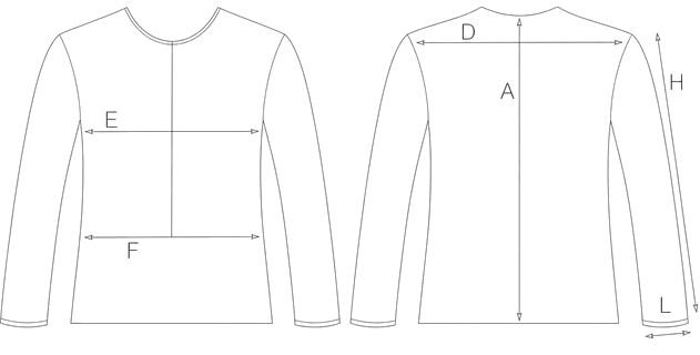 Guida misure CROPPED WOOL BLAZER
