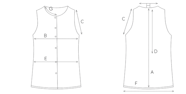 Guida misure PINSTRIPE SLIM FIT WAISTCOAT