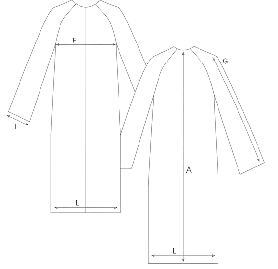 Guida misure MELANGE TEDDY COAT