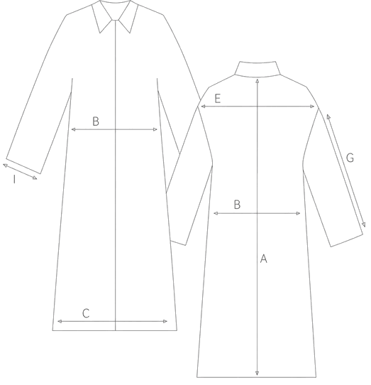Guida misure BOUCLÉ COAT