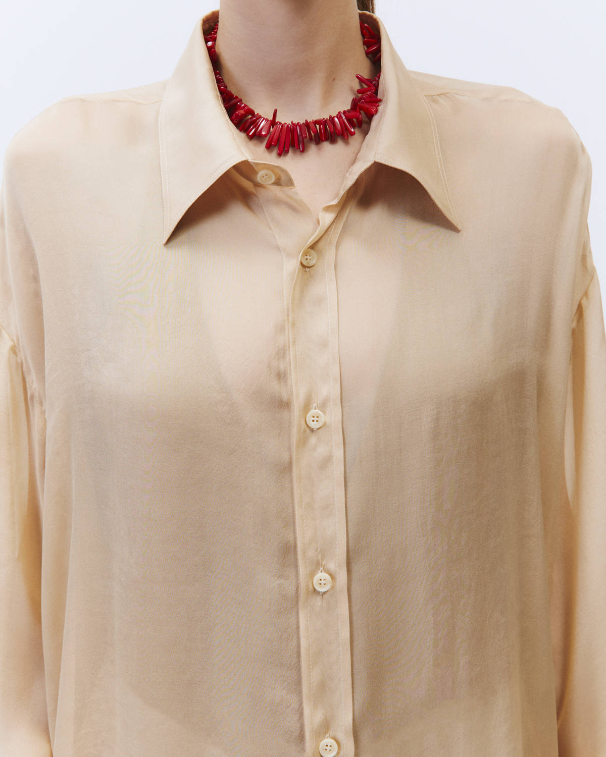 MAXI CHIFFON SHIRT Petal