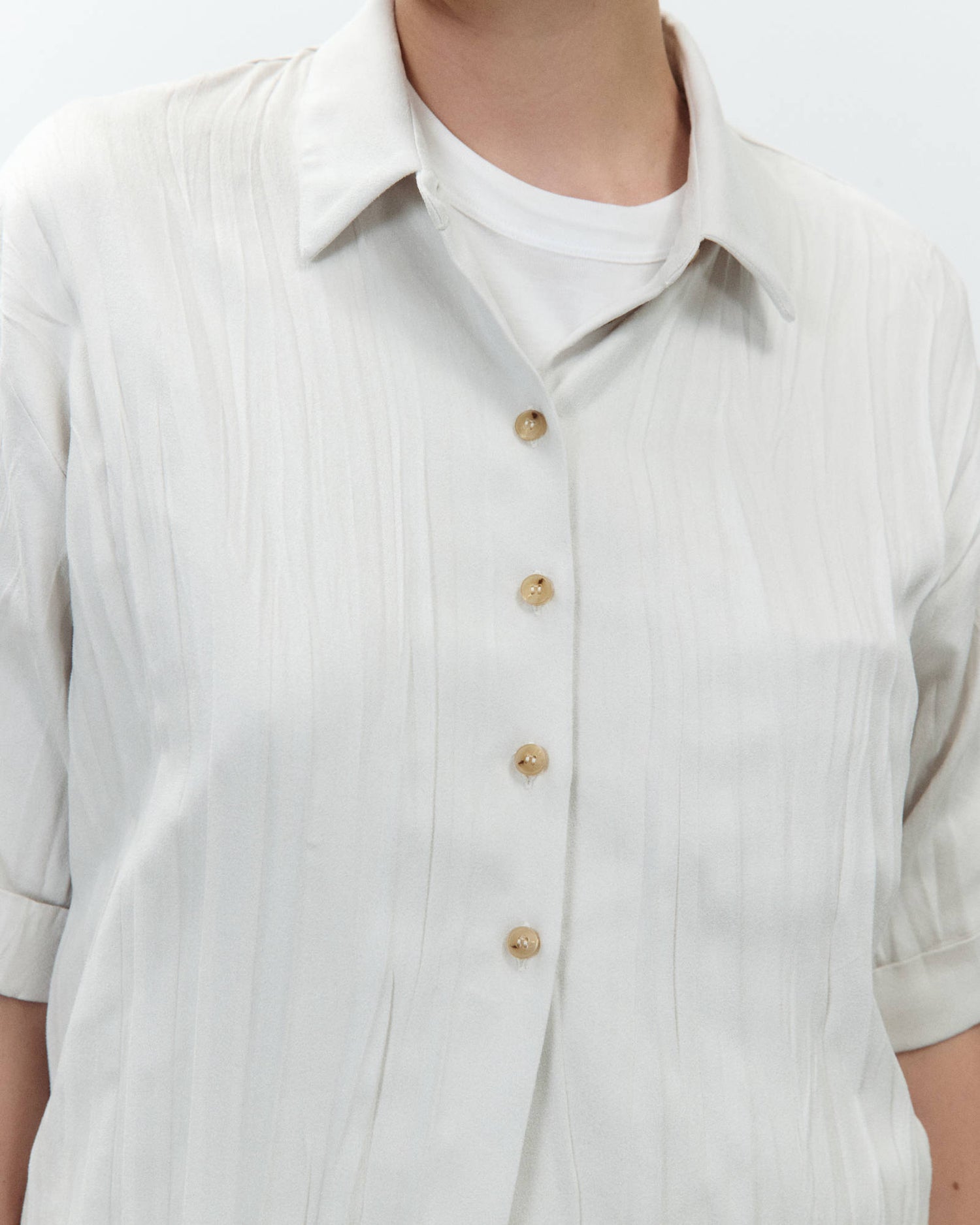WRINKLED DAINETTO SHIRT