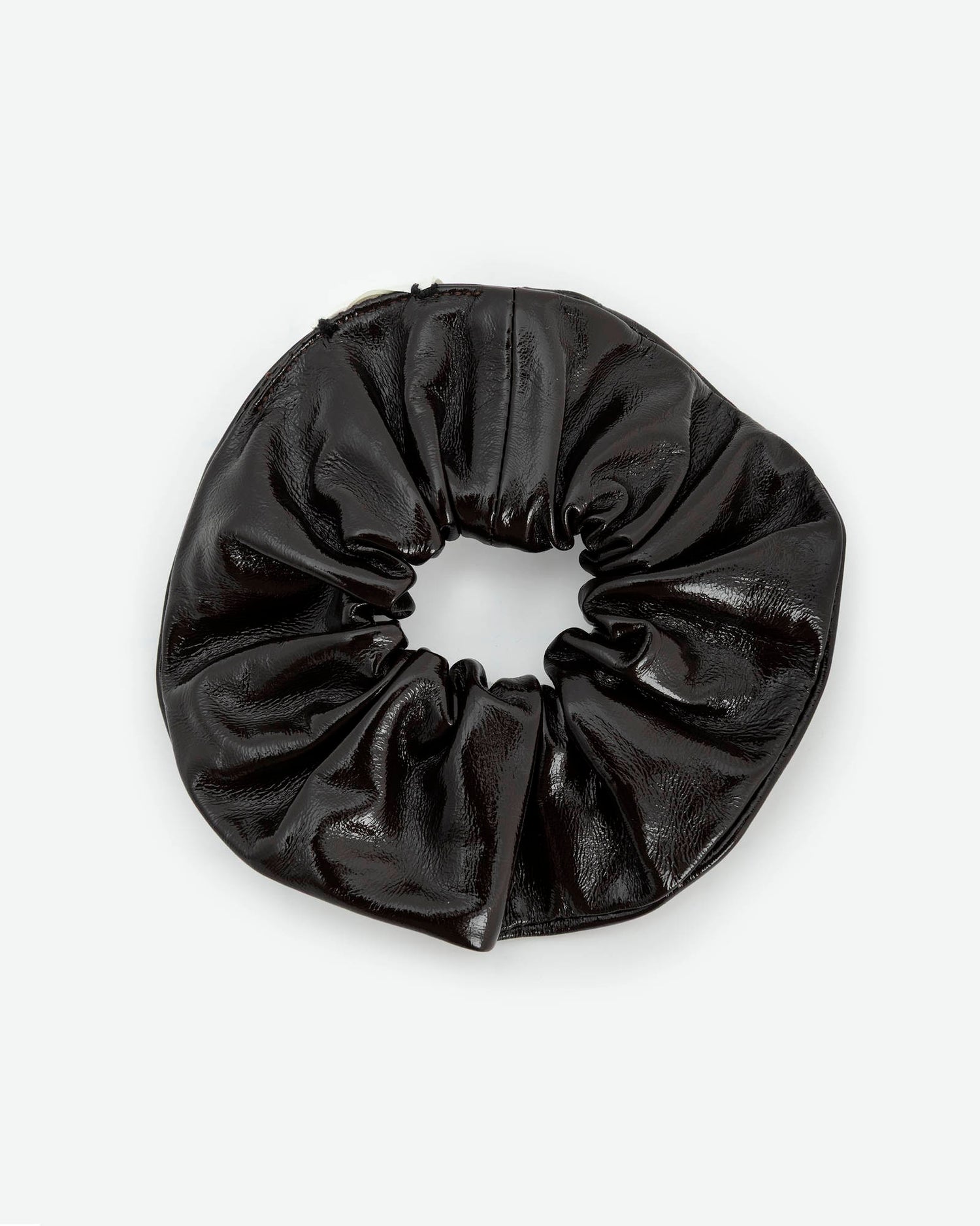 PATENT LEATHER SCRUNCHIE