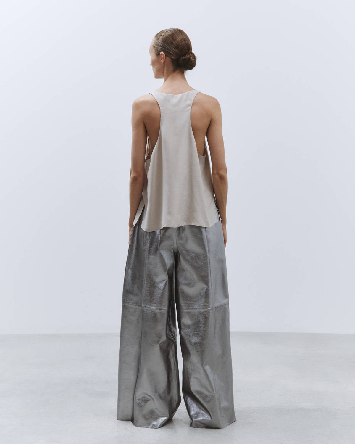 ENZYMATED SILK TANK TOP BLOUSE Petalo