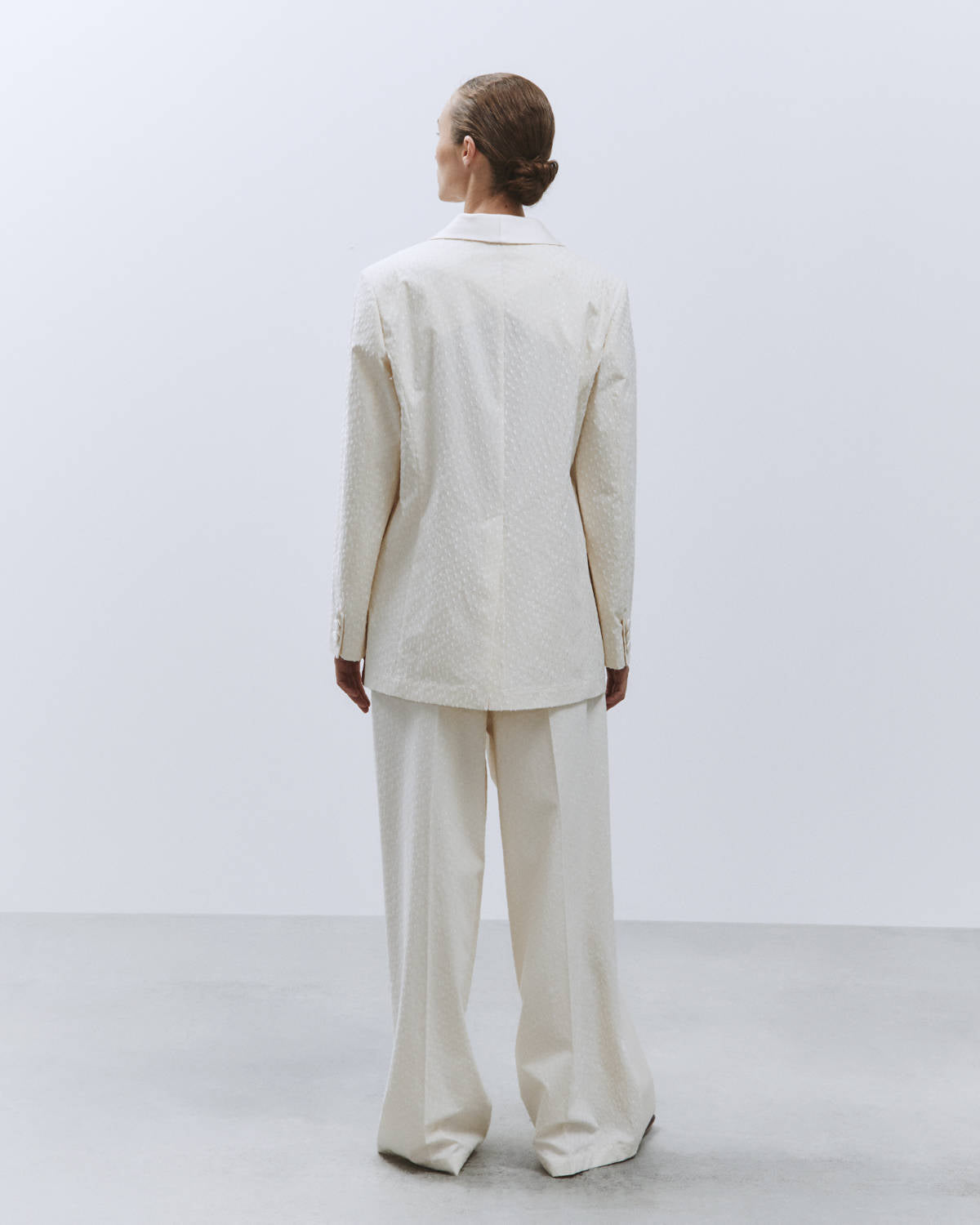 SINGLE BREASTED MERINGUE JACQUARD BLAZER