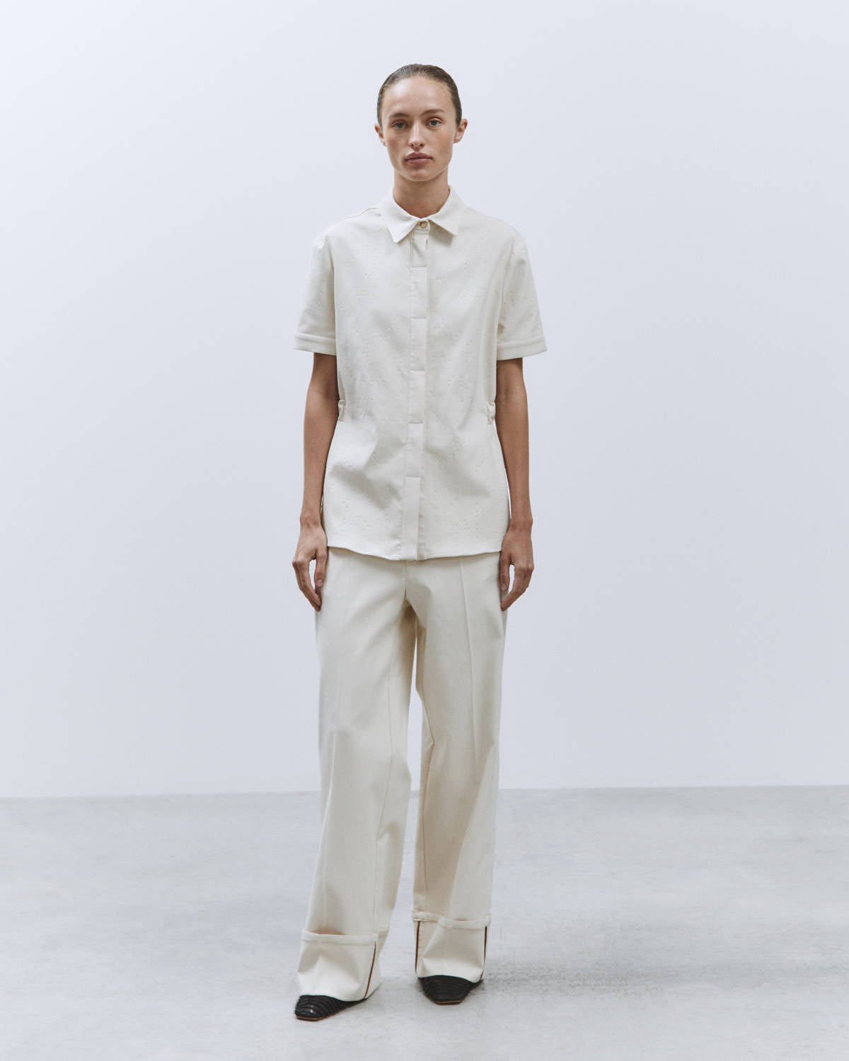 Tシャツ・カットソー ALYSI SS25 SILK CANVAS SHIRT SPRING SUMMER 25 – Alysi