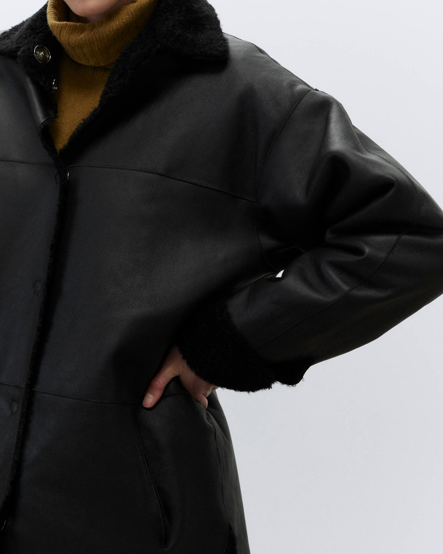 SHEARLING JACKET SHIRT